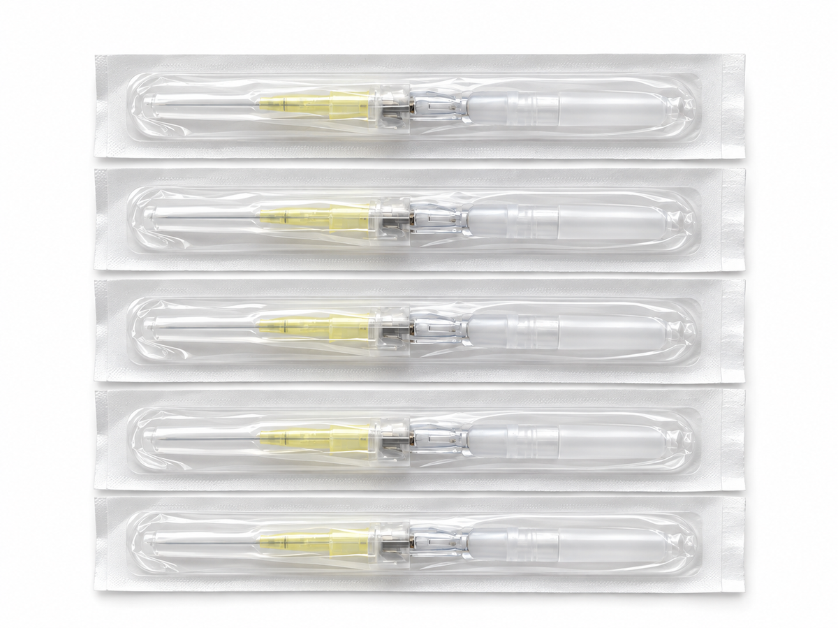 BD shielded IV catheters, 24 GA (yellow), 5 pack