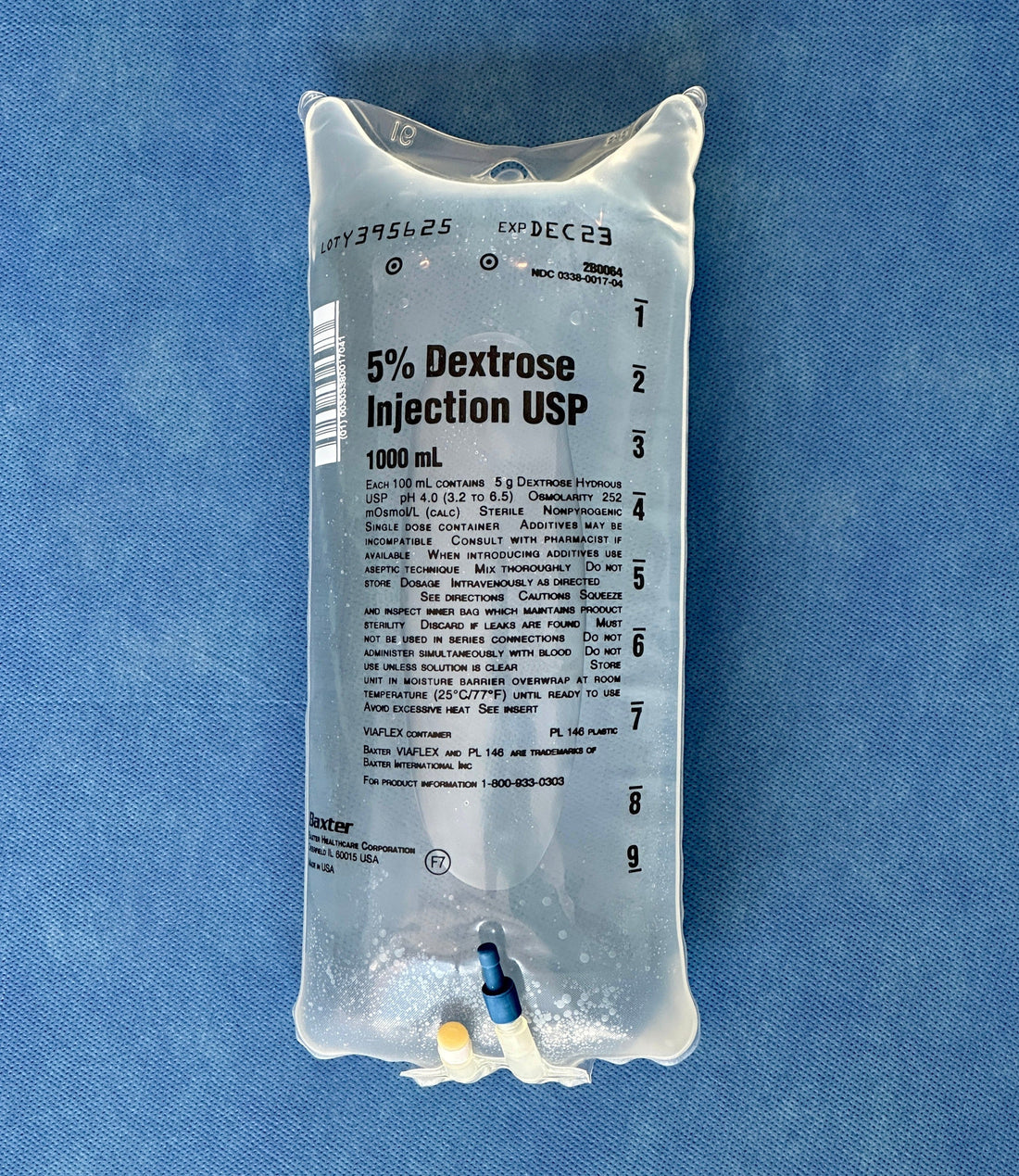 No Rx Required - IV 5% Dextrose Fluid Bag (D5W) - 1000mL (1L) – IV ...