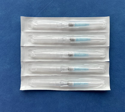 Shielded IV Catheter - 18G / 20G / 22G / 24G - 5 Pack